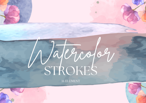 Brushes Watercolor Strokes SVG PNG for Branding and Marketing