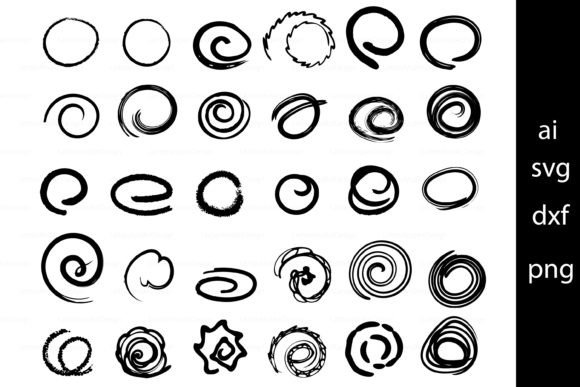 Circle Drawing, Freehand Curve Line for Graphics and Illustrations