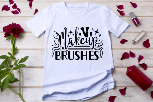 Makeup Brushes Graphic Design Asset for T-Shirt Designs