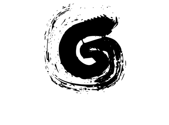 Messy and Rough Fat Brushed Mono G for Crafts and Graphics