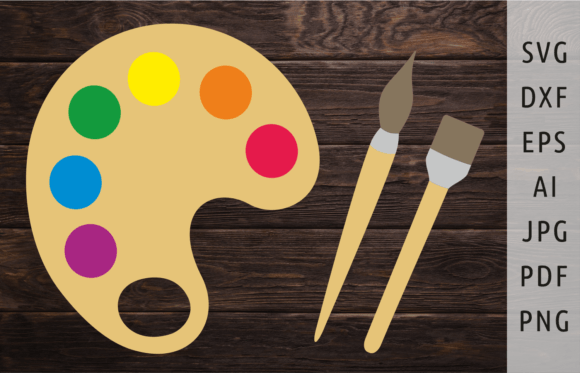 Paint Palette Svg Paint Brush Svg Art Review