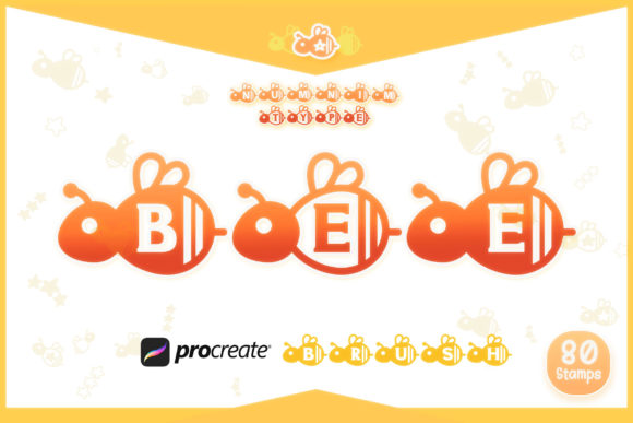 Procreate Brush Bee Monogram Alphabet Review