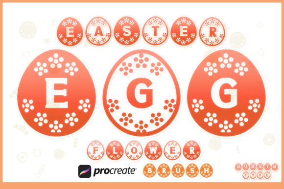 Procreate Brush Easter Egg Flower Letter Review