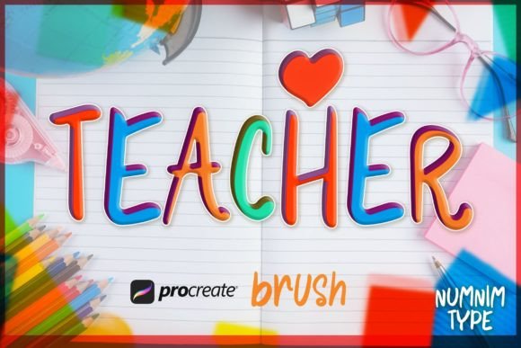 Procreate Brush Teacher Kid Alphabet a-Z Review