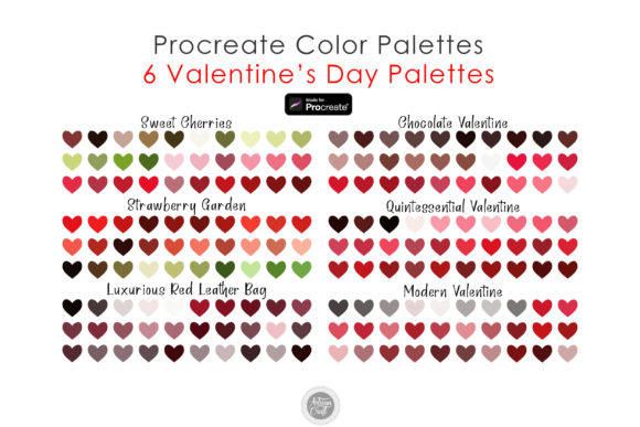 Procreate Color Palette for Valentine Review