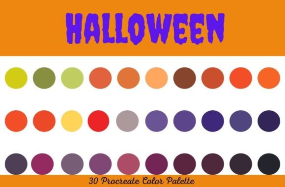 Procreate Halloween Color Palette Review