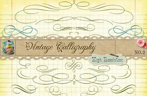 Vintage Calligraphy Clipart Brushes V2 Review